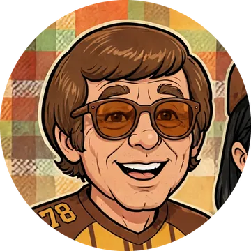 Eddie — amber shades, arcade kid energy