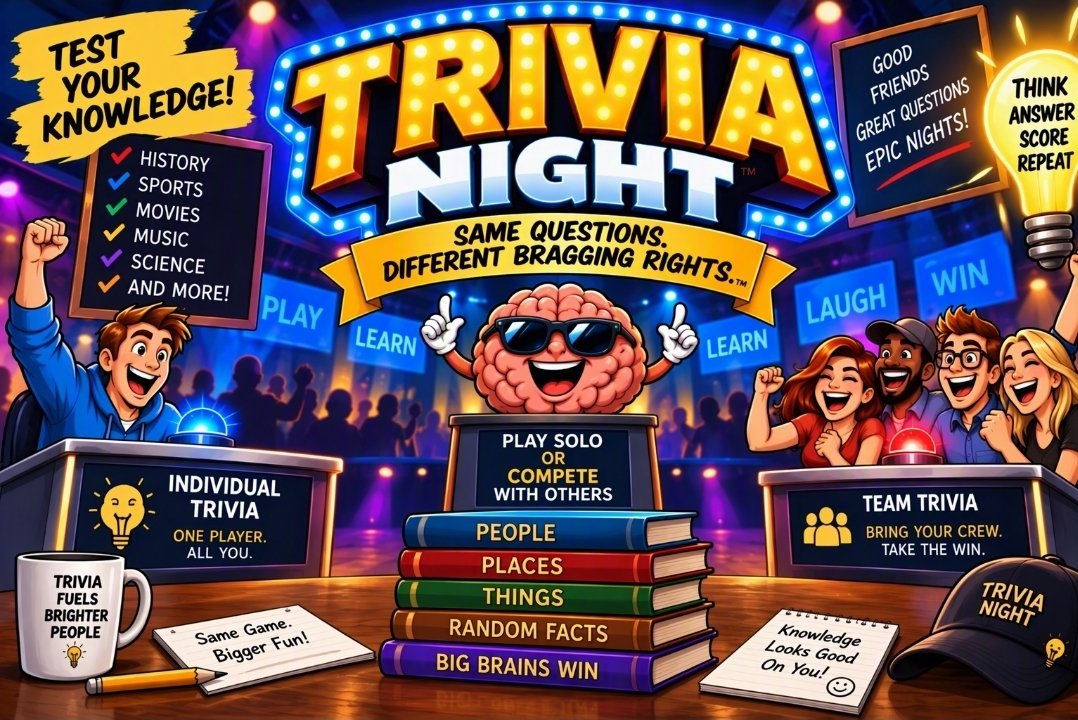 Trivia Night poster art